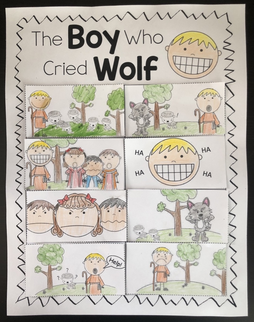 The Boy Who Cried Wolf Printable Worksheets