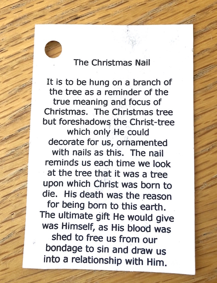 The Christmas Nail Ornament DIY Forget Him Knot