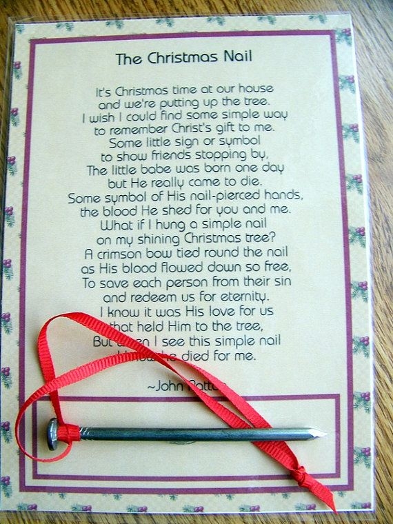 The Christmas Nail Poem Printable Printable Templates Protal