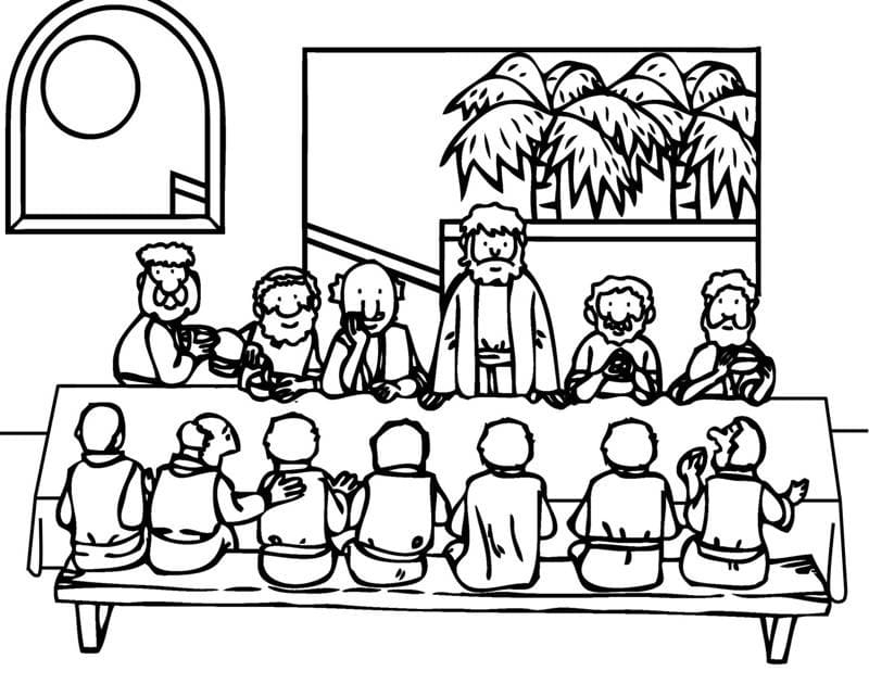 The Last Supper Coloring Pages Free Printable Coloring Pages For Kids