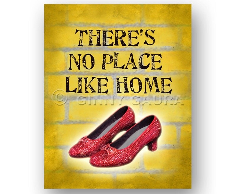 There 39 s No Place Like Home Art 8x10 Instant Printable