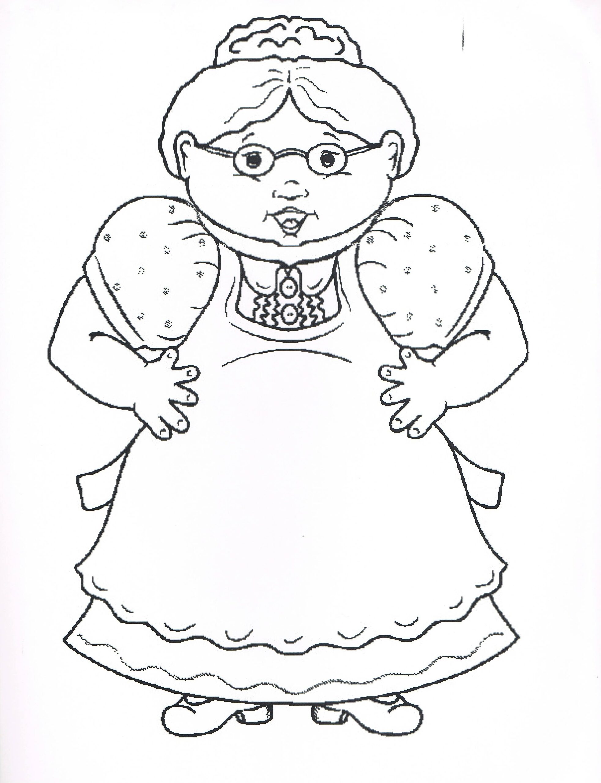 There Was An Old Lady Printable Template