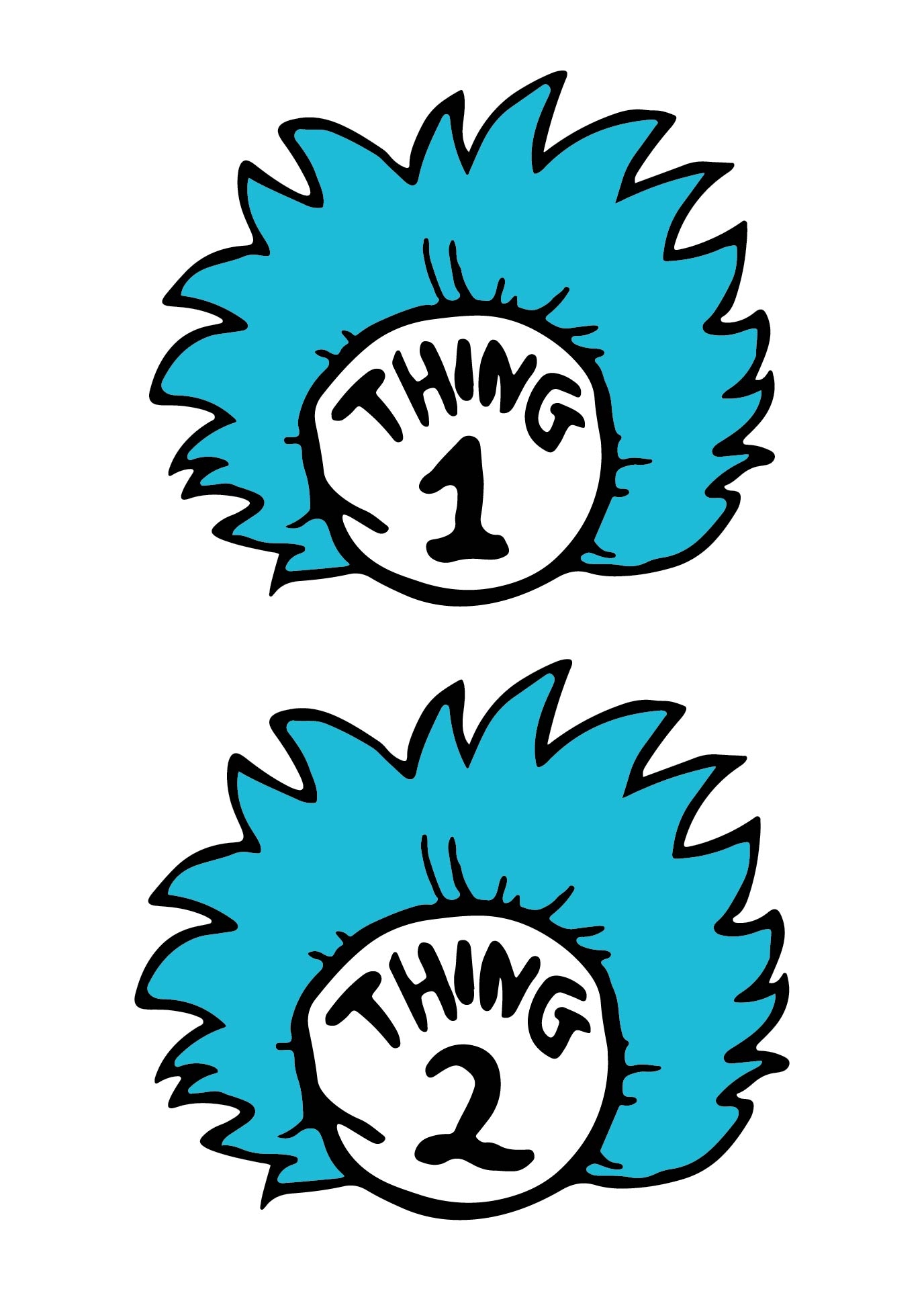 Thing One And Thing 2 Printables Dev onallcylinders