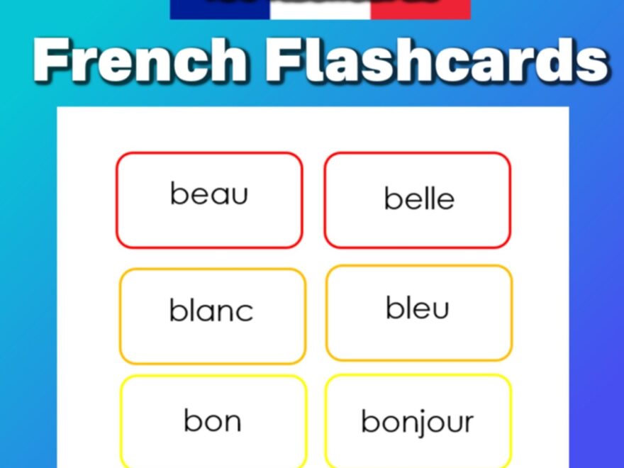 This Set Has 130 Printable French Flashcards This Set Is Perfect For