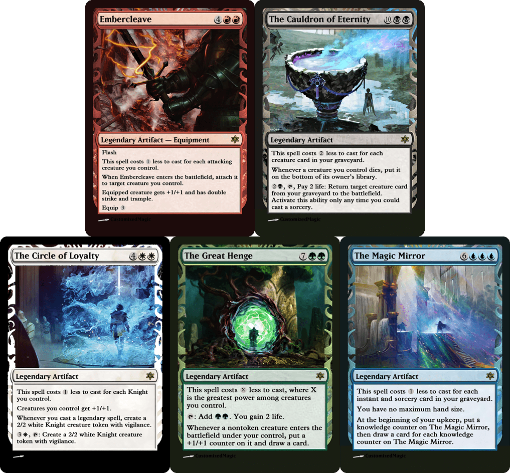 Throne Of Eldraine Legendary Artifacts Masterpiece CustomizedMTG 