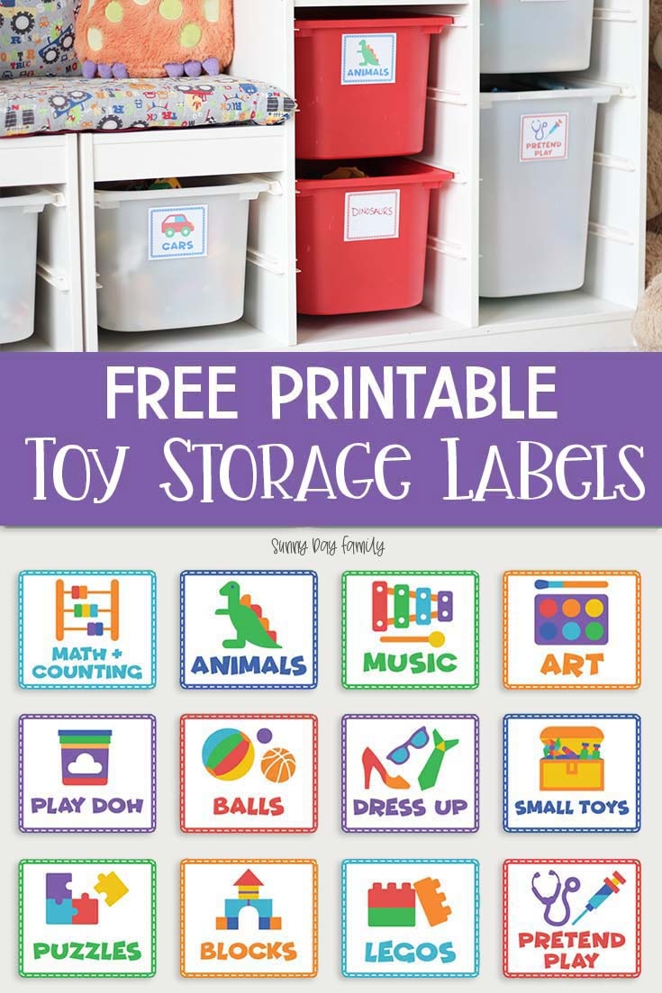 Toy Bin Labels Printable