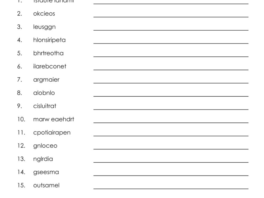 Valentine 39 s Day Word Scrambles 10 FREE Pages Printabulls