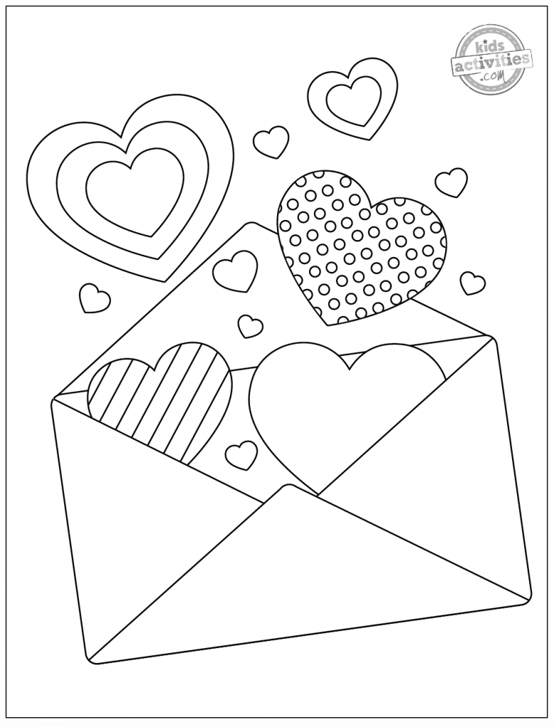 Valentines Day Coloring Pages Hearts