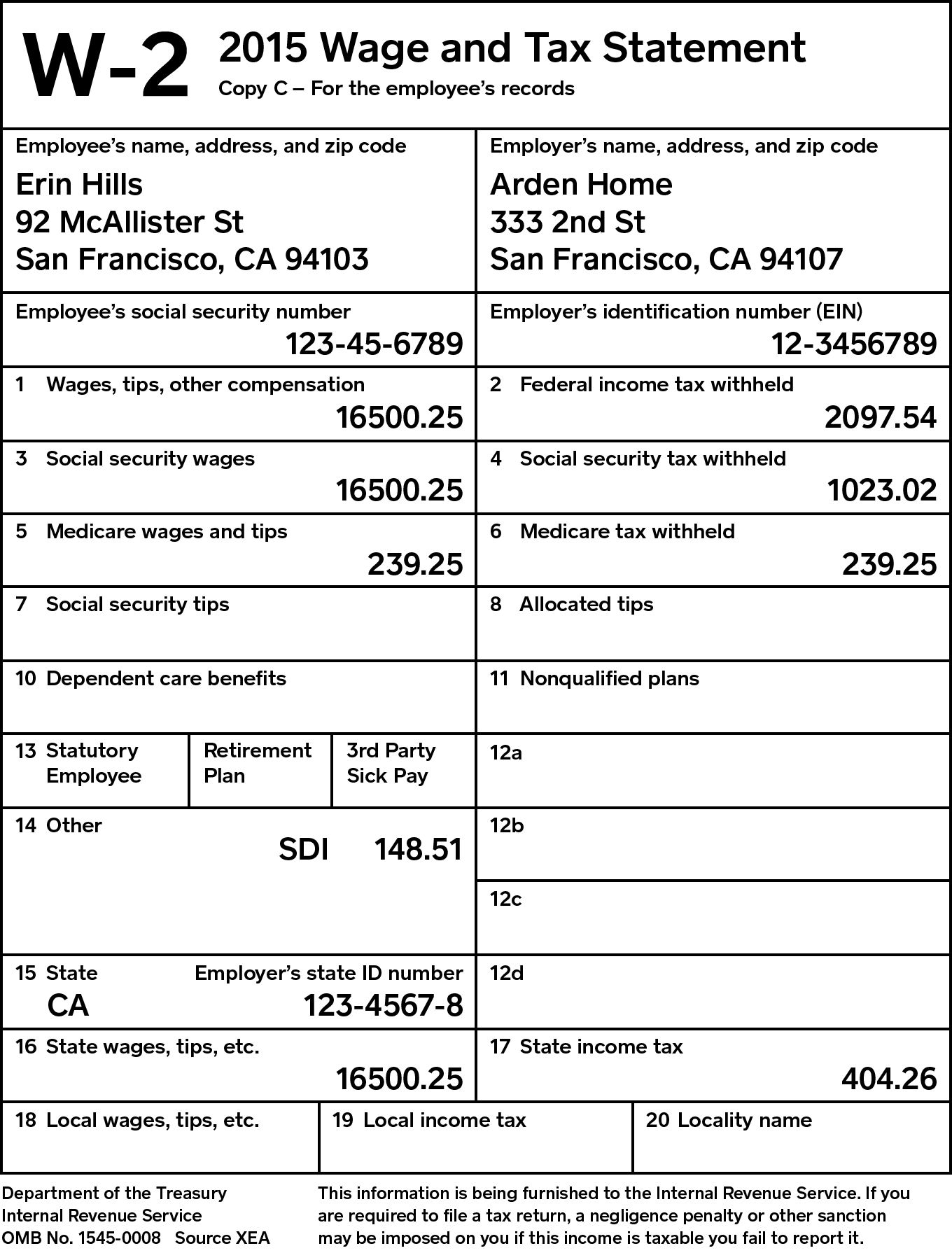 W 2 Form Printable Printable Forms Free Online