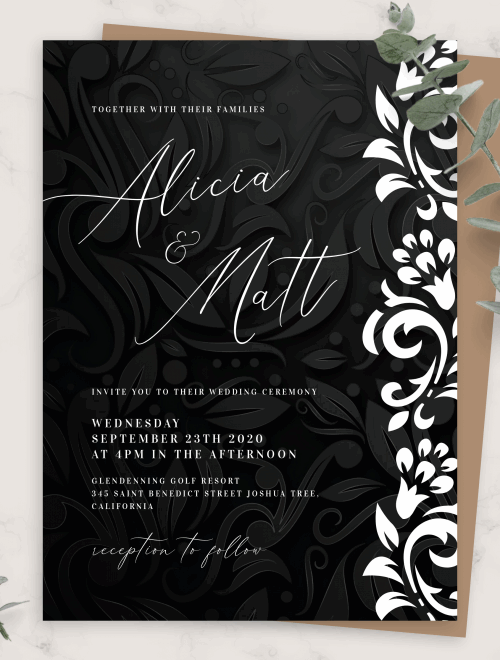 Wedding Invitation Templates Download Or Order Prints