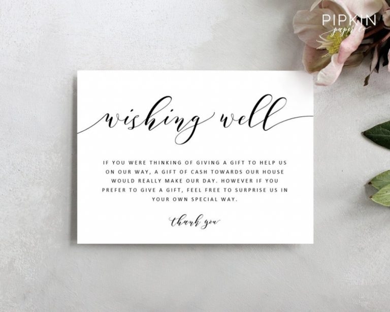 Free Printable Wedding Enclosure Cards