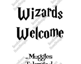 Welcome Muggles Etsy