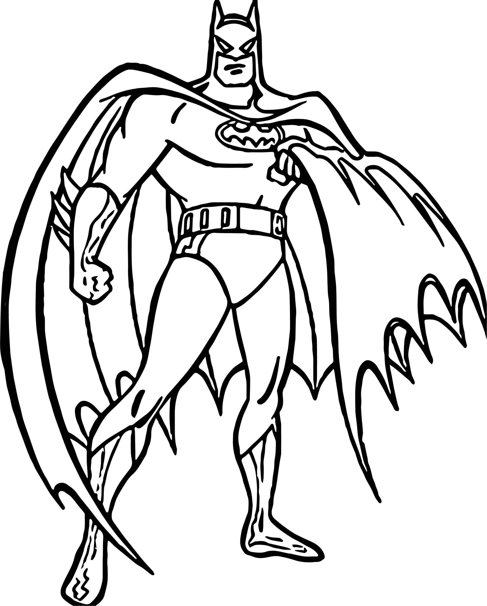 When Batman Coloring Page Wecoloringpagecom Free Printable Batman 