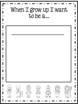 When I Grow Up Worksheets
