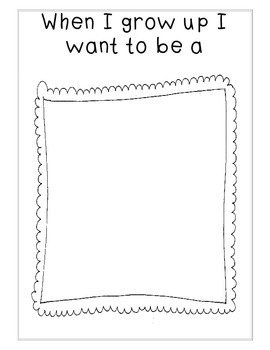 When I Grow Up Printable Worksheets