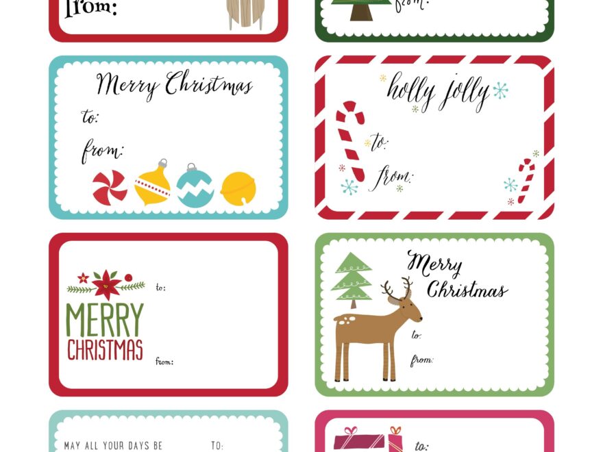 World Label Exclusive Christmas Gift Tag Printable Angie Sandy Art