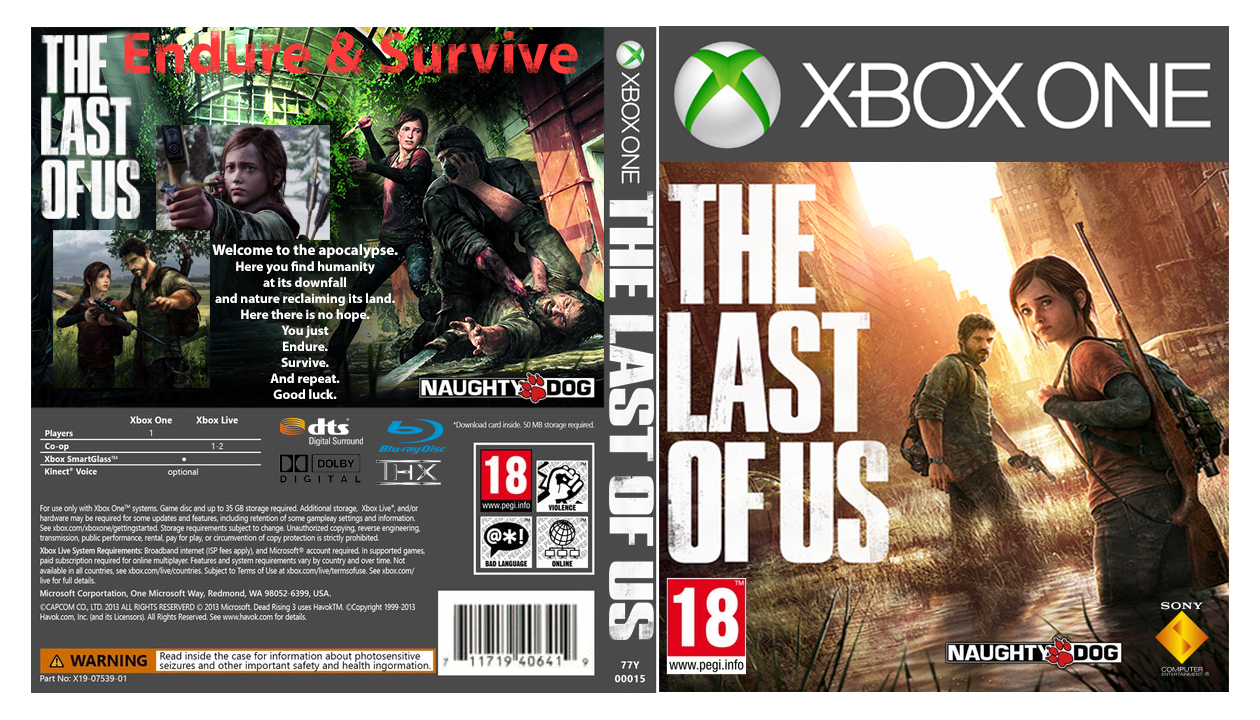 XBox One Game Cover The Last Of Us By ShySkyRobin On DeviantArt