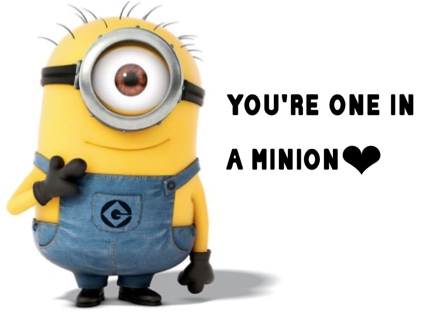 You 39 re One In A Minion Cute Valentines Day Printable Minions 