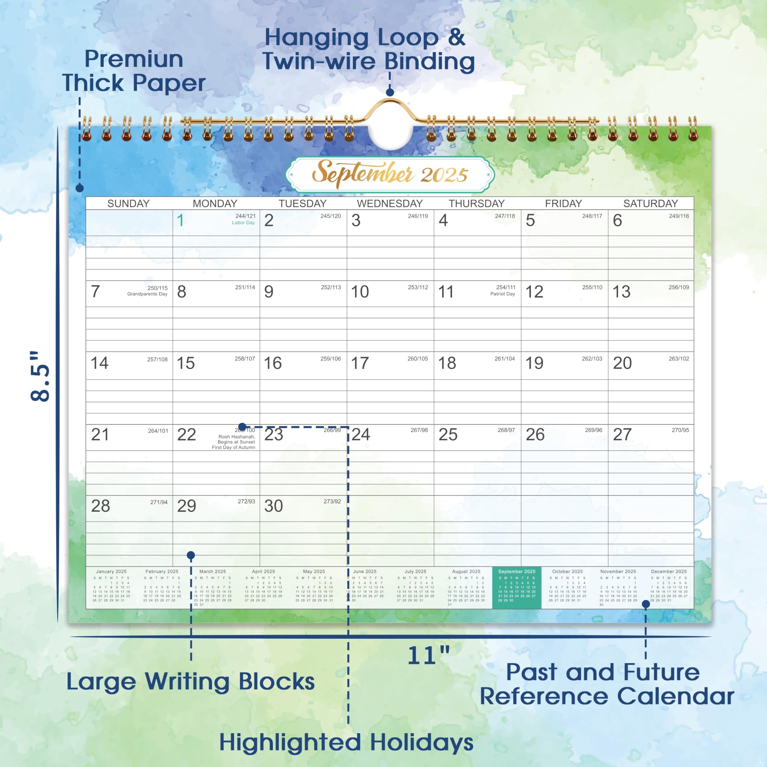 2025 2026 Calendar 2025 2026 Wall Calendar 18 Months July 2025 