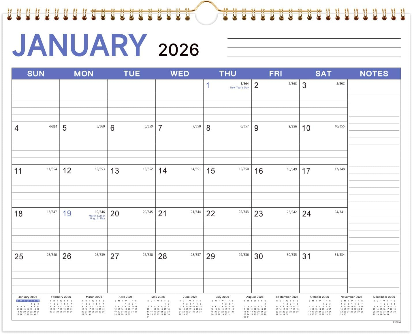 Us Calendar With Julian Dates 2026
