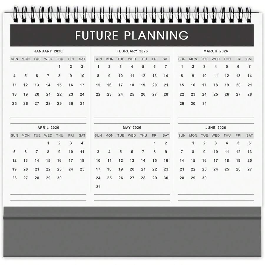2026 Calendar Small Desk Calendar 2025 2026 18 Months Desktop 