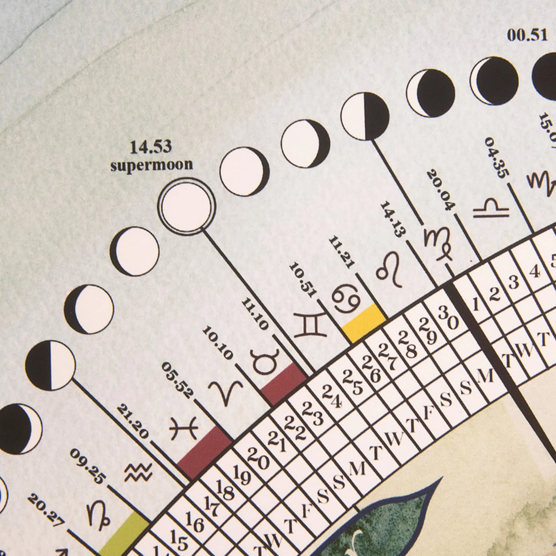 2026 Large Moon Calendar Moon Phase Studios