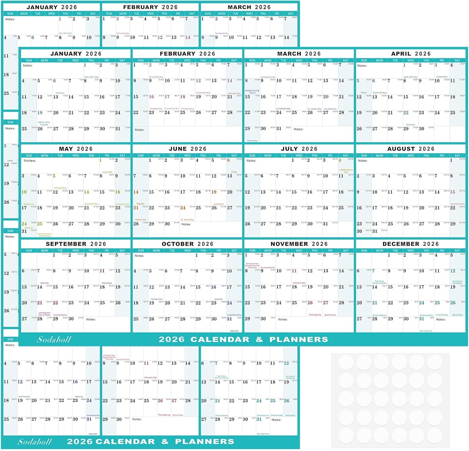 32 X 48 2026 Wall Calendar Folded Wet amp Dry Erase Zambia Ubuy 32 X 48 2026 Wall Calendar Folded Wet amp Dry Erase Zambia Ubuy