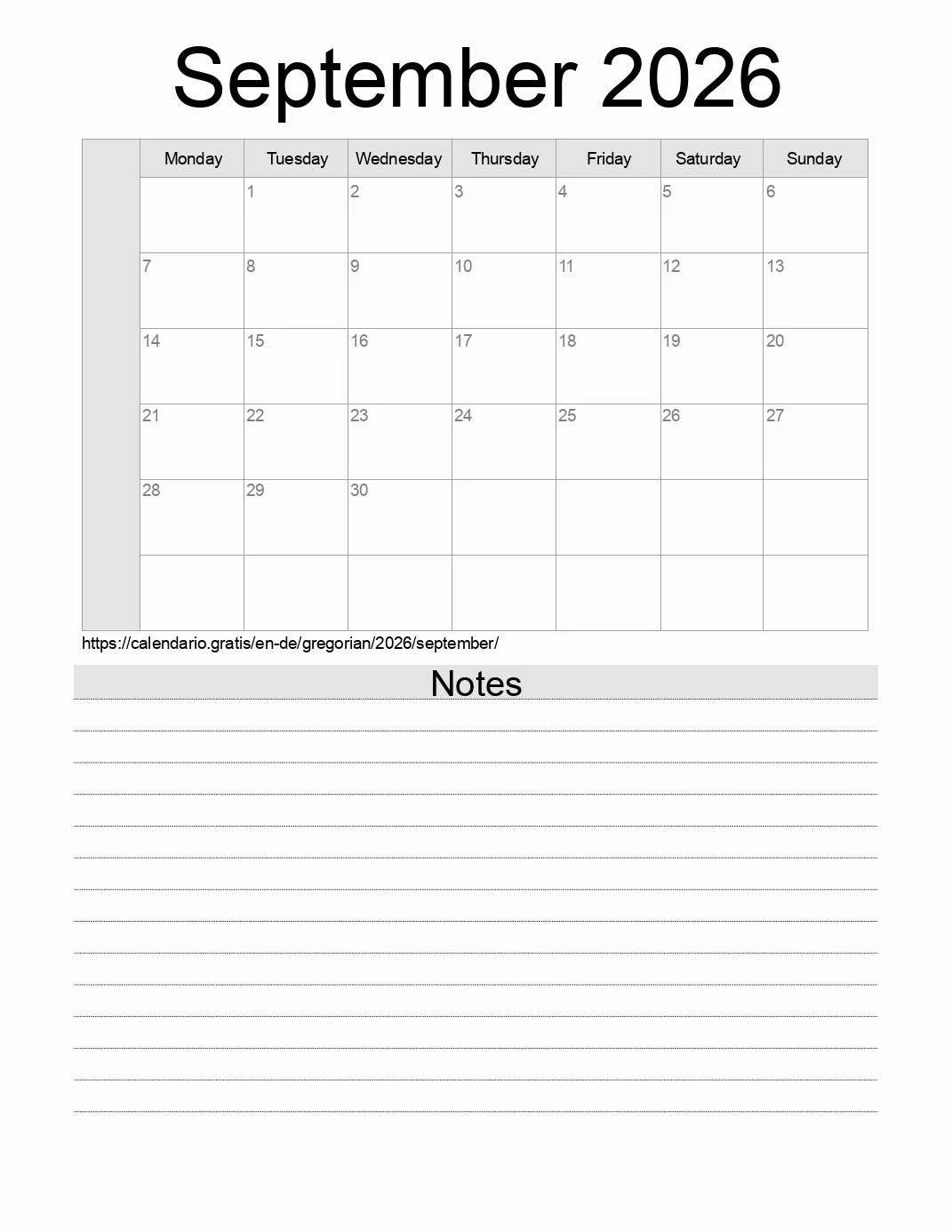 Calendar September 2026 From Germany In English Holidays And Moon Calendar September 2026 From Germany In English Holidays And Moon