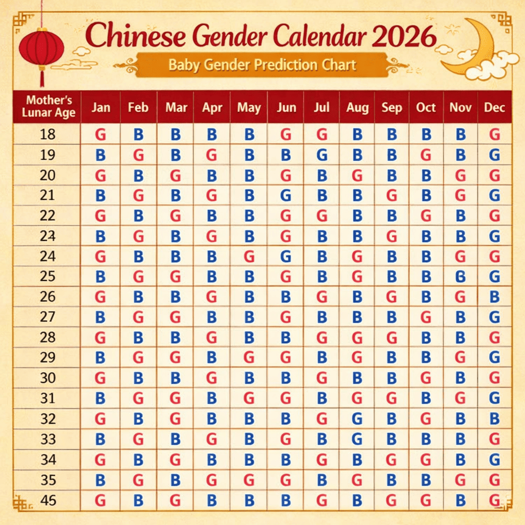 Chinese Calendar Baby Gender 2026 The Ultimate Guide For Curious 