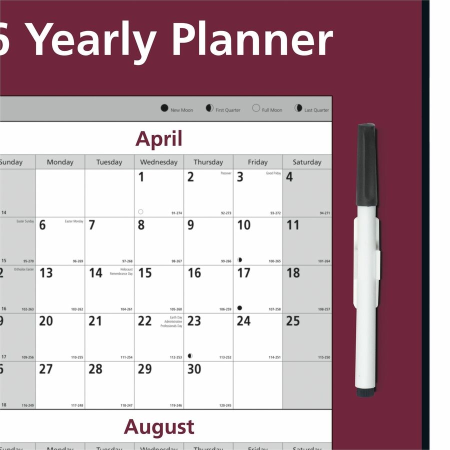 Format Julian Date 265 2026 Yearly Wall Calendar 2026 Wall 