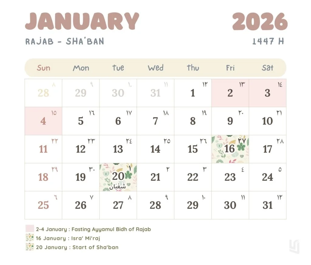 Islamic Calendar 2026 To Gregorian