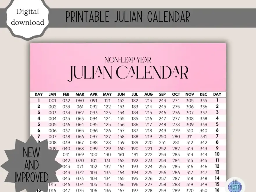 Month Julian Day Format Monthly Calendar Julian Date 310 2026