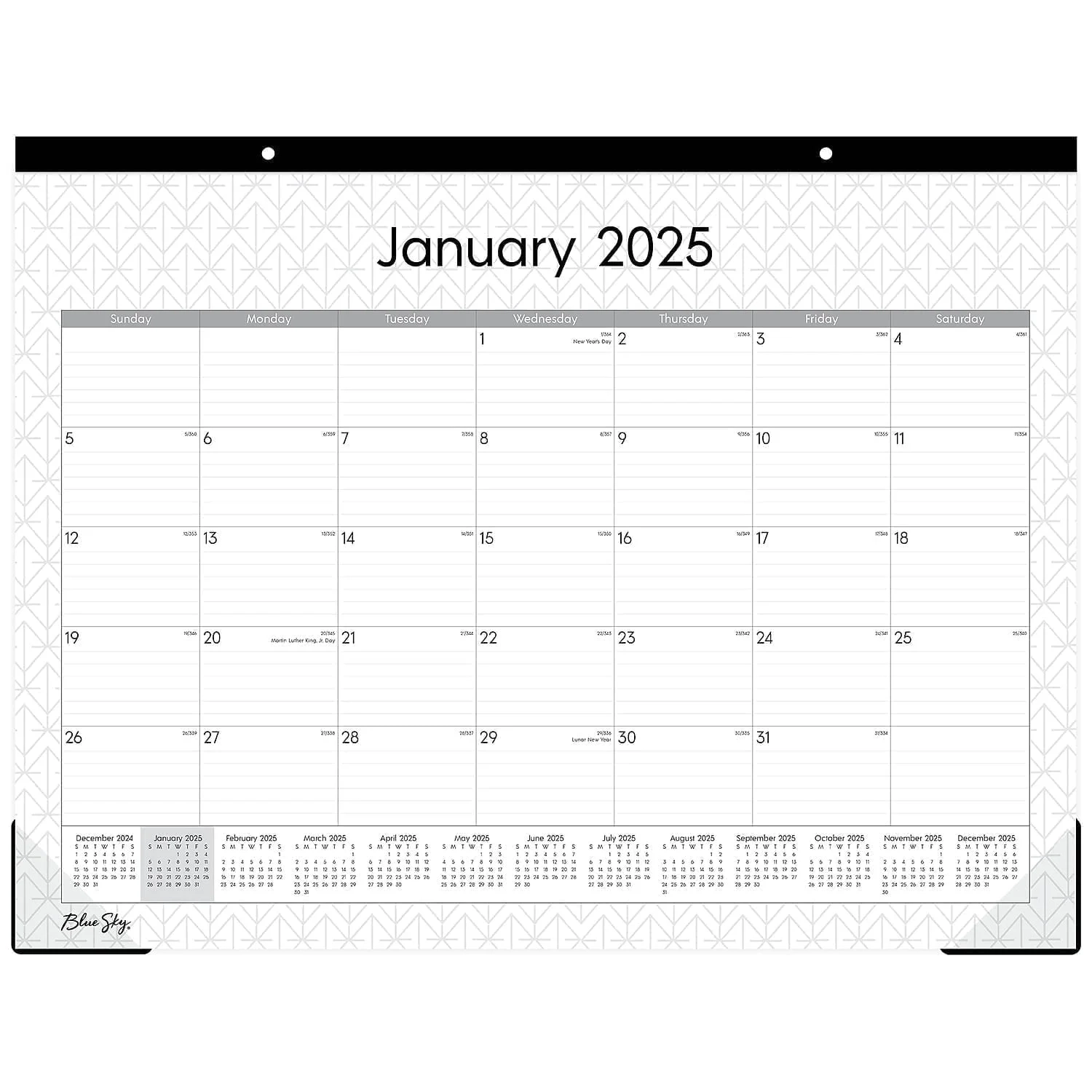 Office Desk Pad 2026 Blue Sky Monthly Desk Calendar Pad 22x17 