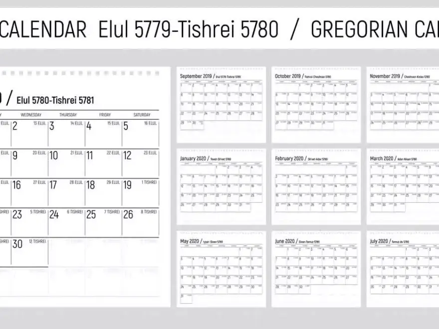 The Hebrew Calendar It s History And Use In Judaism