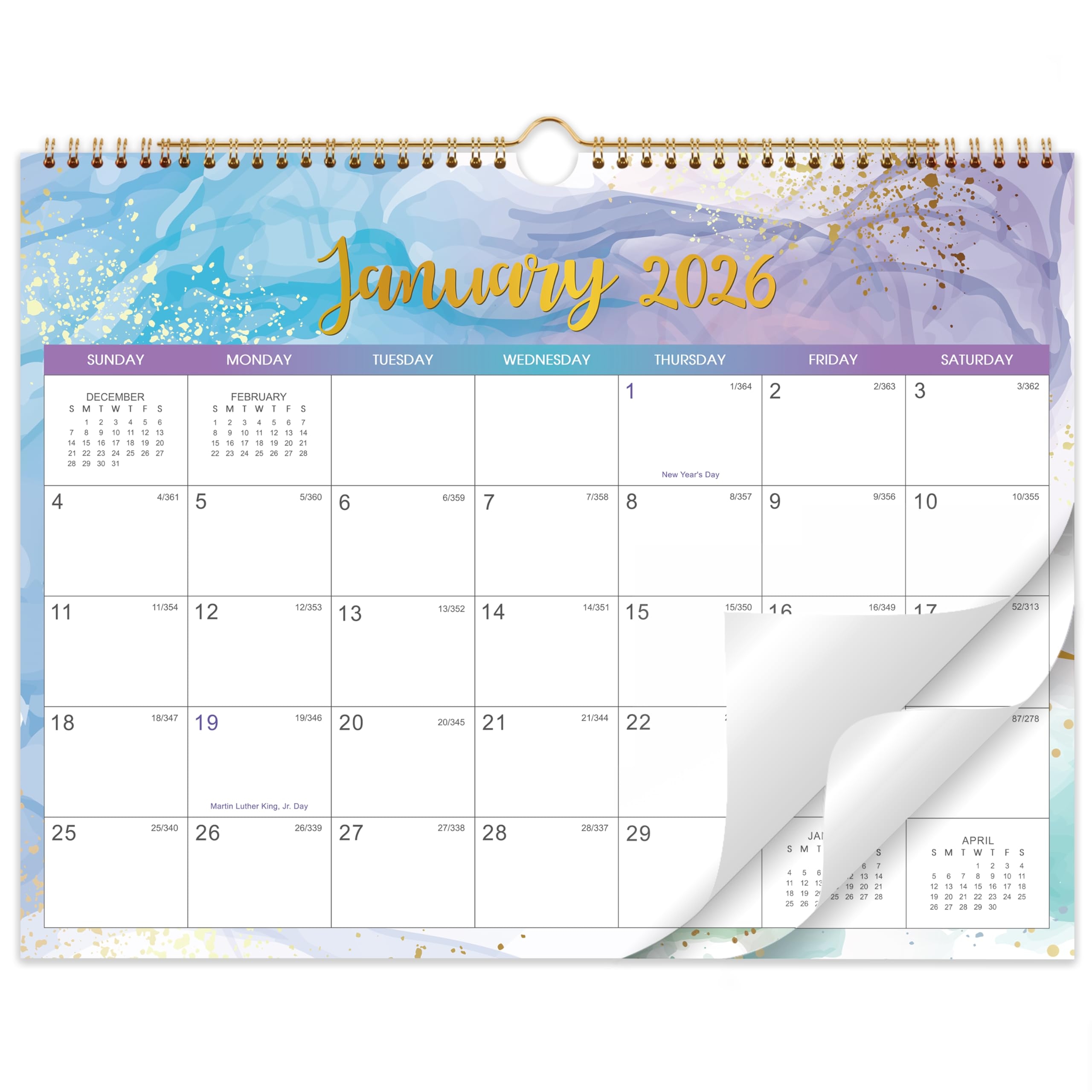 Wall Calendar 2026 2027 2 Year Calendar 2026 2027 From Jan 2026 